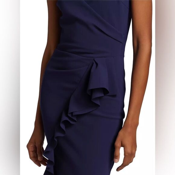 Chiara Boni La Petite Robe Keke Ruffled Jersey Gown size 6 - Picture 5 of 14